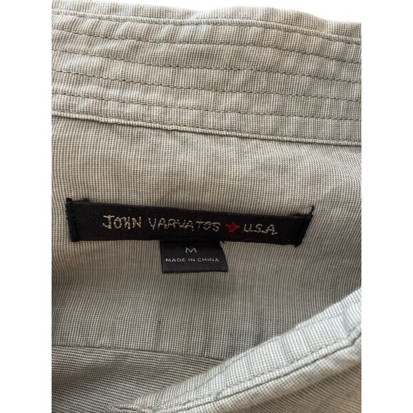 John Varvatos Shirt Mens M Lightweight Long Sleeve Button Up - Picture 5 of 7